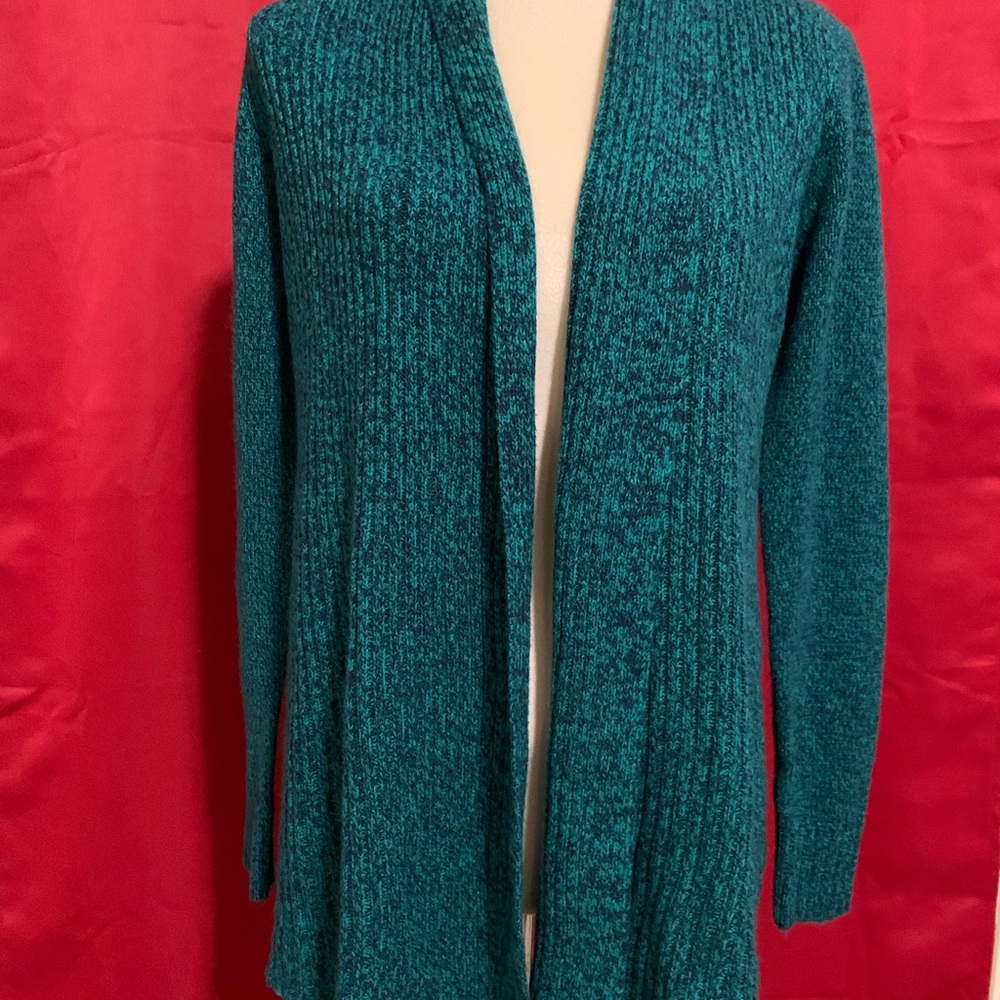 Kim Rogers Cardigan Teal Size Small